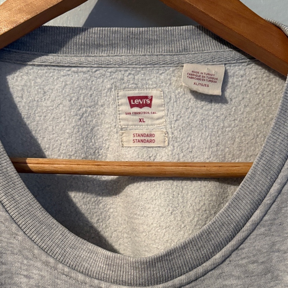 Levi's Heather Gray Women's Sweatshirt - Picture 3 of 6
